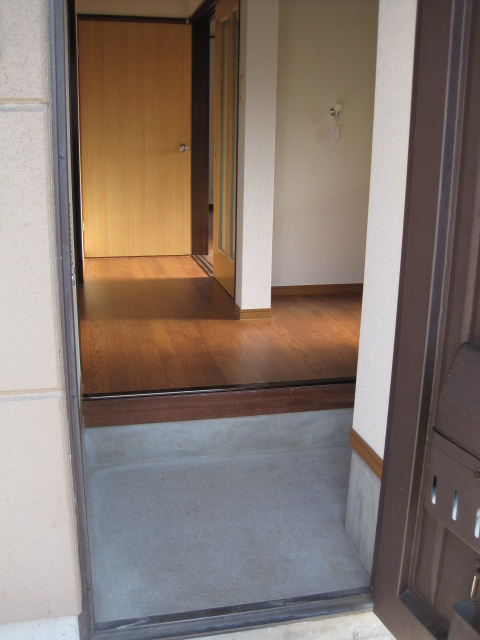 安永アパートの玄関