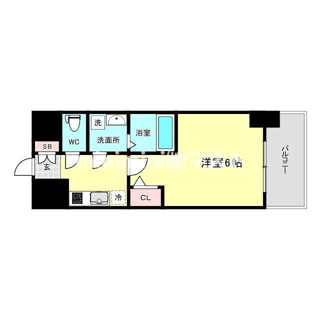 エスリード長居公園PARK AVENUEの間取り