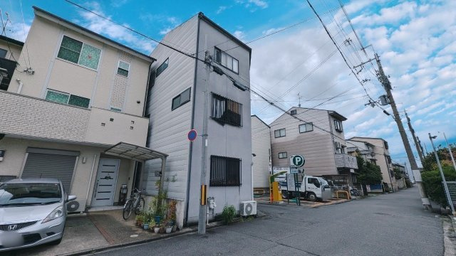 西院北矢掛町の前面道路含む現地写真