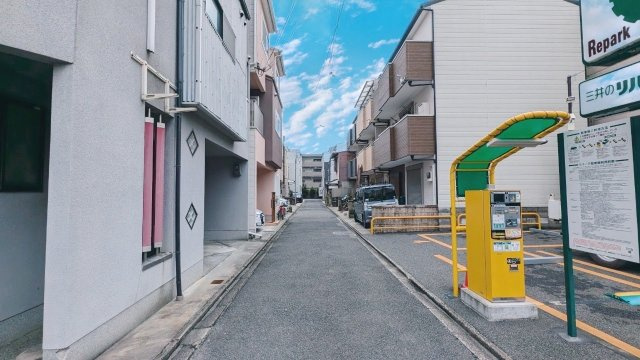 西院北矢掛町の前面道路含む現地写真