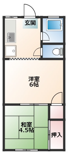 石津アパートの間取り