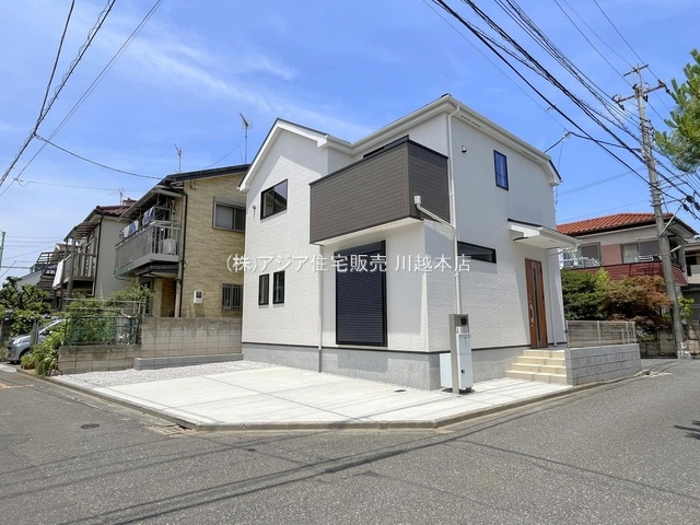 川越市大字砂の新築一戸建の前面道路含む現地写真|完成物件！ご内覧いただけます♪