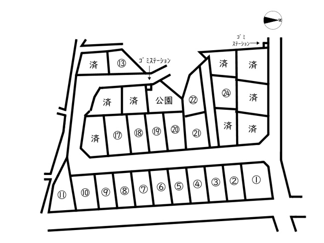 【区画図】 | Ts-land龍野町末政Ⅲ／28区画