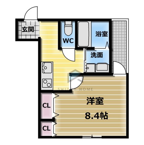 【間取り】 | フジパレス弥刀Ⅱ番館