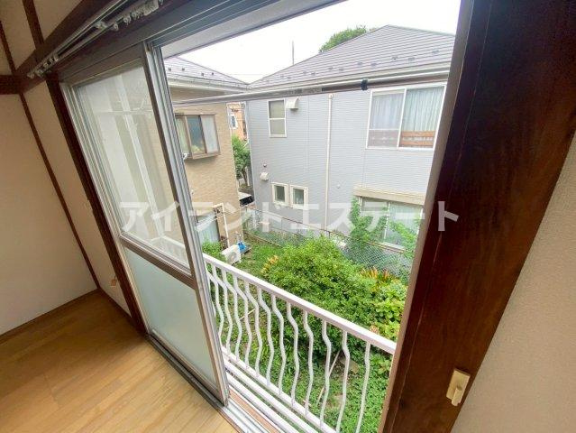 エビネハイツ　敷金0　礼金0　室内洗濯機置場　バストイレ別のバルコニー