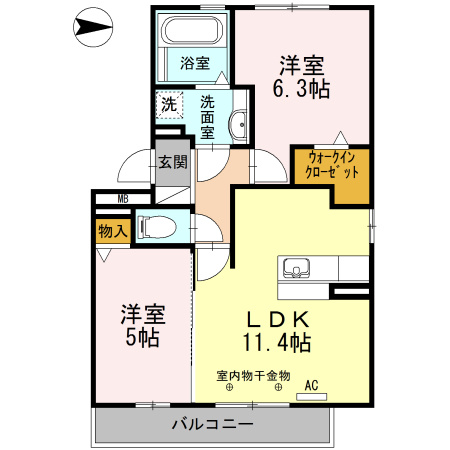 エーデルハイムクロダの間取り