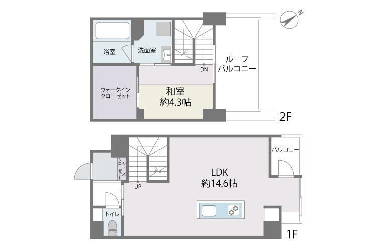 アルティザ春日原駅前マークスの間取り|アルティザ春日原駅前マークス（1LDK）