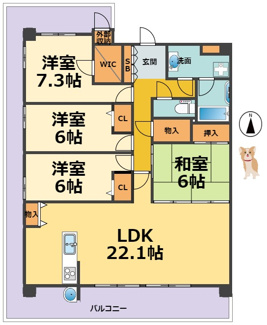 【間取り】 | リバーガーデン甲子園南