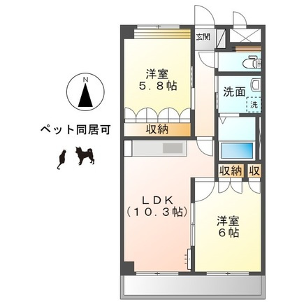 グランディアⅡの間取り|間取図
