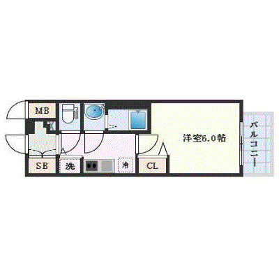 【間取り】 | プレサンス大阪ゲートシティ