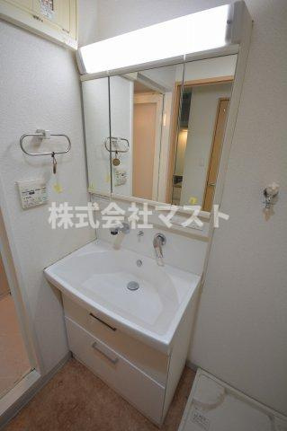 グレイス難波南の洗面所