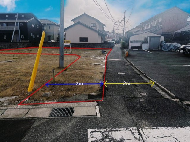 【No.7058】行徳3丁目土地/79.70坪/建築条件なしの前面道路含む現地写真
