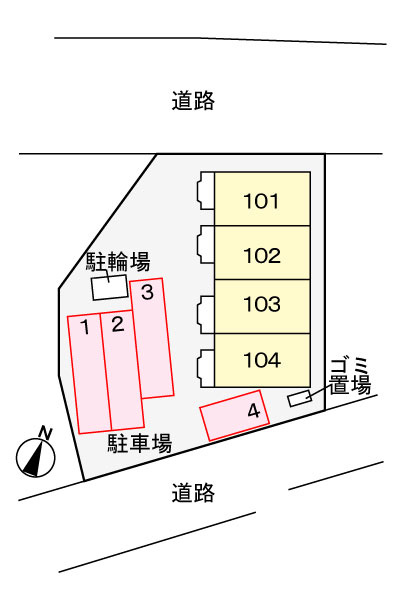 メゾン　ソレイユの区画図