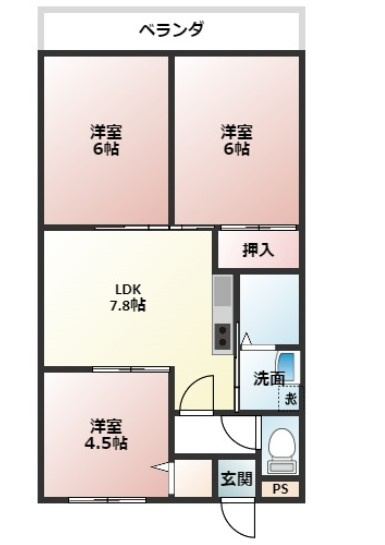 近藤マンションの間取り