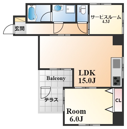 新神戸サンコーポの間取り