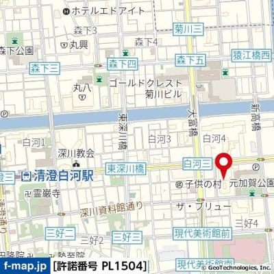 【地図】 | イーストコモンズ清澄白河セントラルタワー