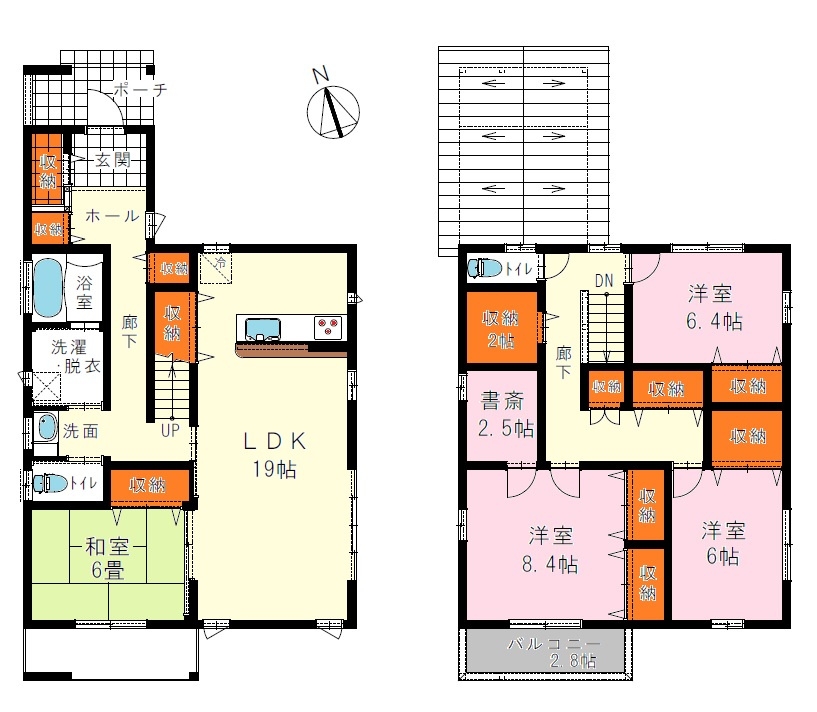 刈谷市東境町の参考プラン|建物プラン例（2）