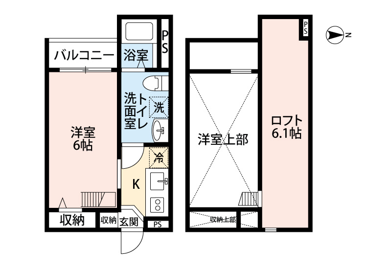 リヴァブル瑞穂通の間取り