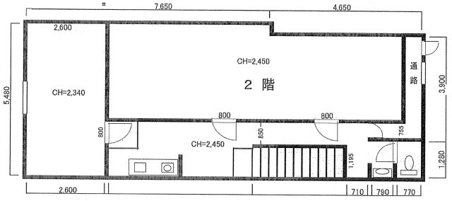 いづみや第２支店建物の間取り