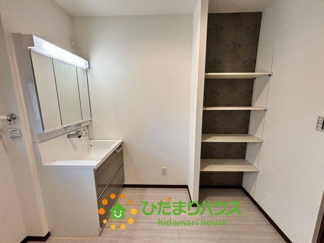 ワイウッドコート古河市茶屋新田第１期　新築一戸建て　12の収納|洗剤など収納できます！