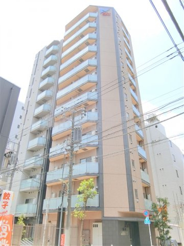 スカイコートパレス蒲田の外観|2012年6月築　RC鉄筋コンクリート造地上12階建て総戸数33戸　東京都大田区西蒲田7丁目　JR京浜東北線蒲田駅、東急池上線蓮沼駅　オートロック宅配BOXゴミ捨て場付分譲賃貸マンション！
