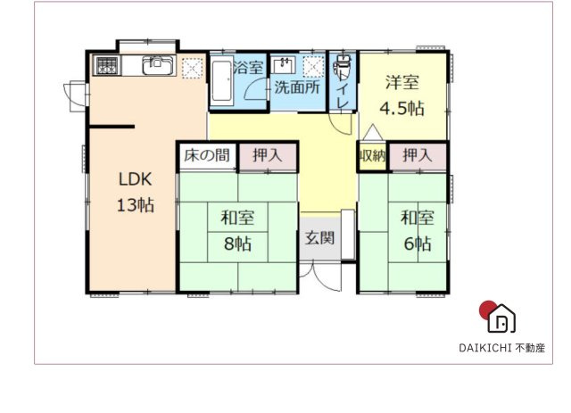 【間取り】 | 児玉郡上里町七本木　中古戸建