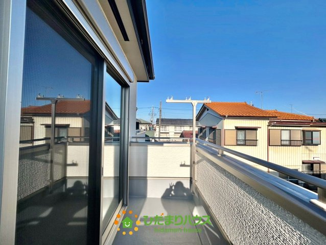 宮代町中島　新築未入居のバルコニー|陽当たり良好のバルコニーです！