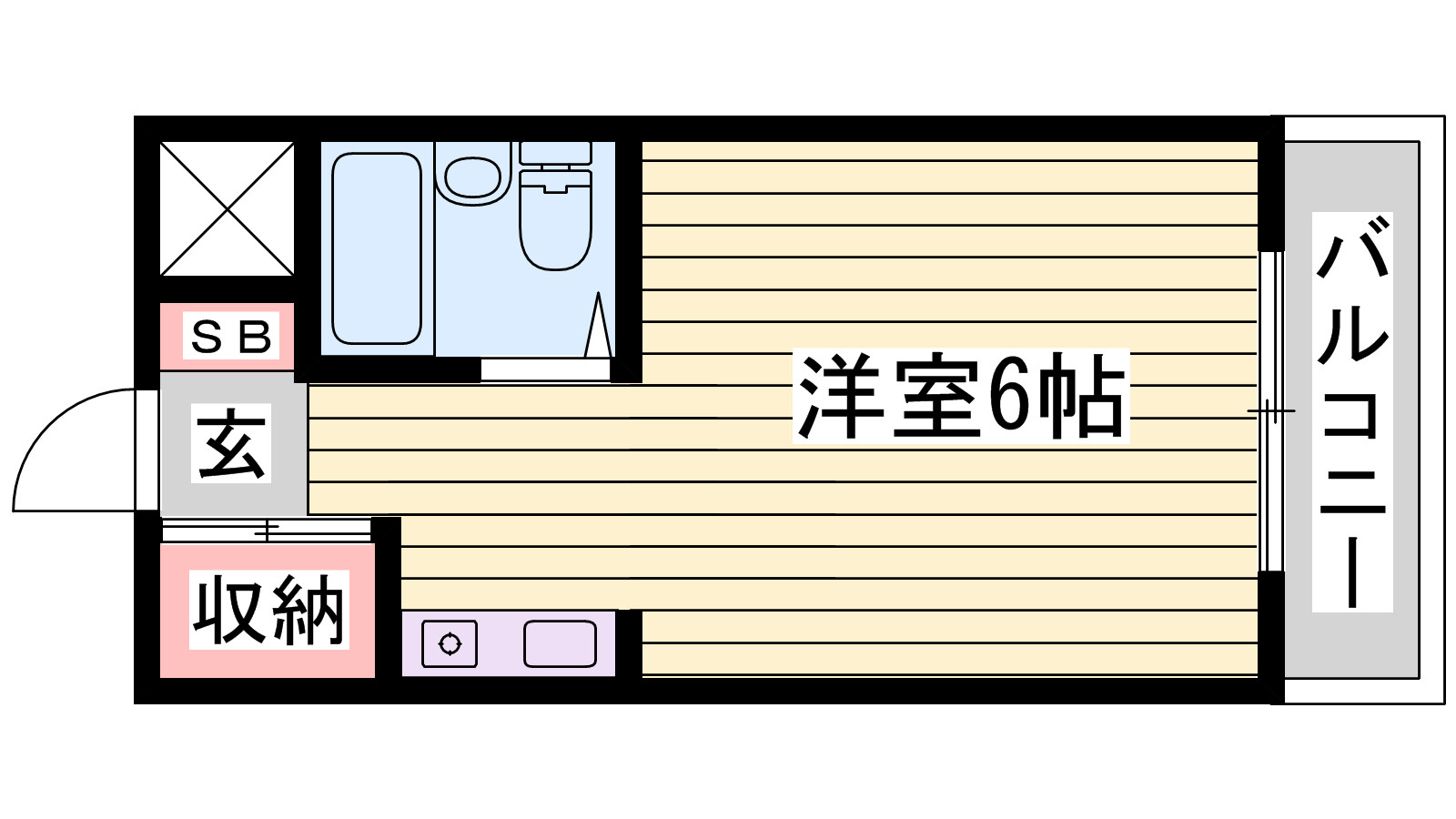 シャトー姫路の間取り