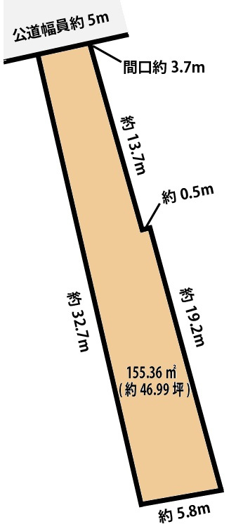 豊川市御油町の土地図