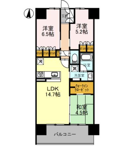 【間取り】 | ルイシャトレ鳳ウェルグラン