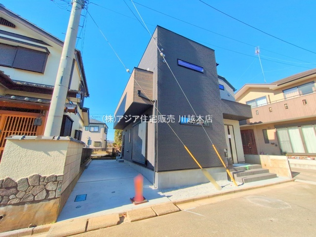 月々８万円台～　新築戸建　川越市砂新田第7期の前面道路含む現地写真|外観　完成済