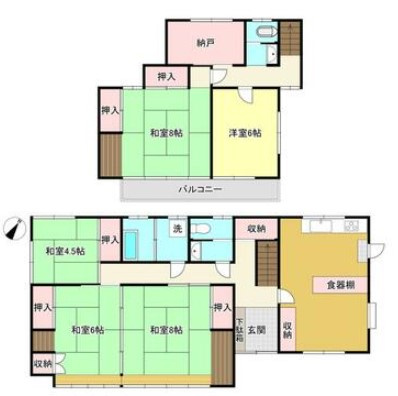 【間取り】 | 伊東市玖須美元和田　中古一戸建