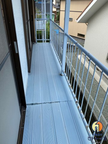 江口ハイツのバルコニー