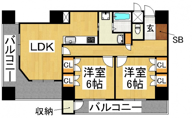 【間取り】 | ビュートリアム平尾　仲介手数料０円！初期費用の安いプライスホーム！