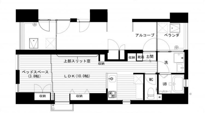 【間取り】 | 仲介手数料０円！モンテスパツィオ薬院大通