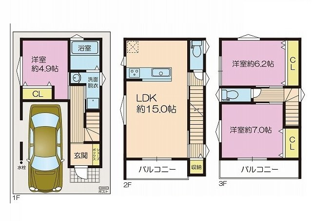 鶴見区安田４丁目　新築戸建③の画像