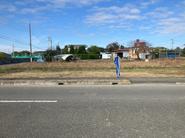 敷地面積91坪　売地　越谷市北川崎①の前面道路含む現地写真|日当たり良好♪　現地（2026年3月）撮影