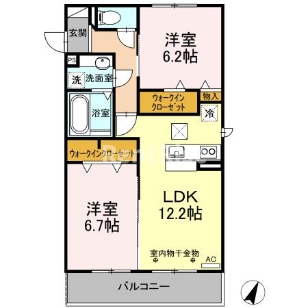 グリーン リーフⅡの間取り
