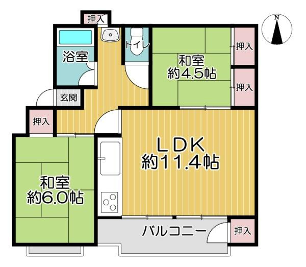 【間取り】 | 大宮第二コーポ
