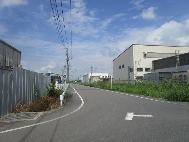 羽生市大字北袋の倉庫の周辺