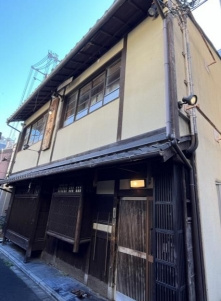京都祇園町屋店舗の外観