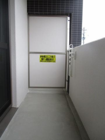 サンライズ富高　西のバルコニー