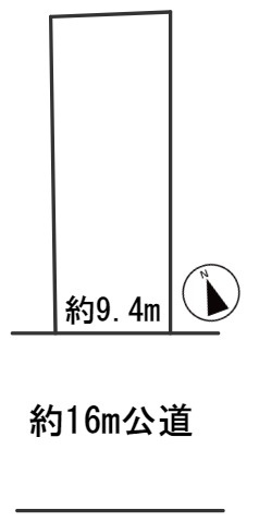 ６３１３６　岐阜市加納城南通土地の区画図