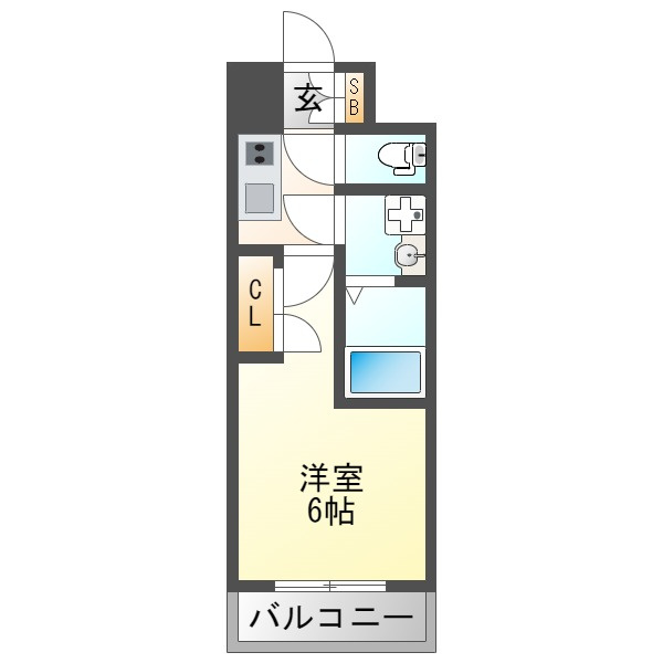 エスリードレジデンス大阪WESTの間取り