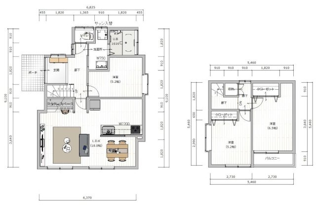 春日市若葉台西４丁目　戸建ての間取り