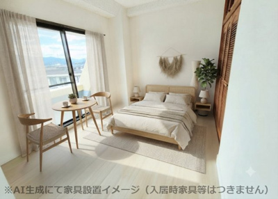 【洋室】 | 栢山店舗兼住宅 | 最上階・明るい居室