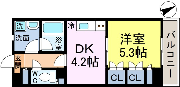 カワノマンション新小岩の間取り
