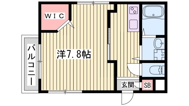 YKハイツ舞子坂の間取り