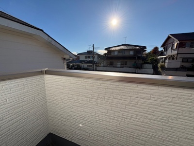 【バルコニー】 | 神戸市西区秋葉台2丁目　新築戸建　仲介手数料無料！ | 広々としたバルコニーです