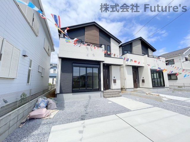 吉川市中野　新築戸建　全2棟　1号棟の外観|2024年7月完成の新築戸建